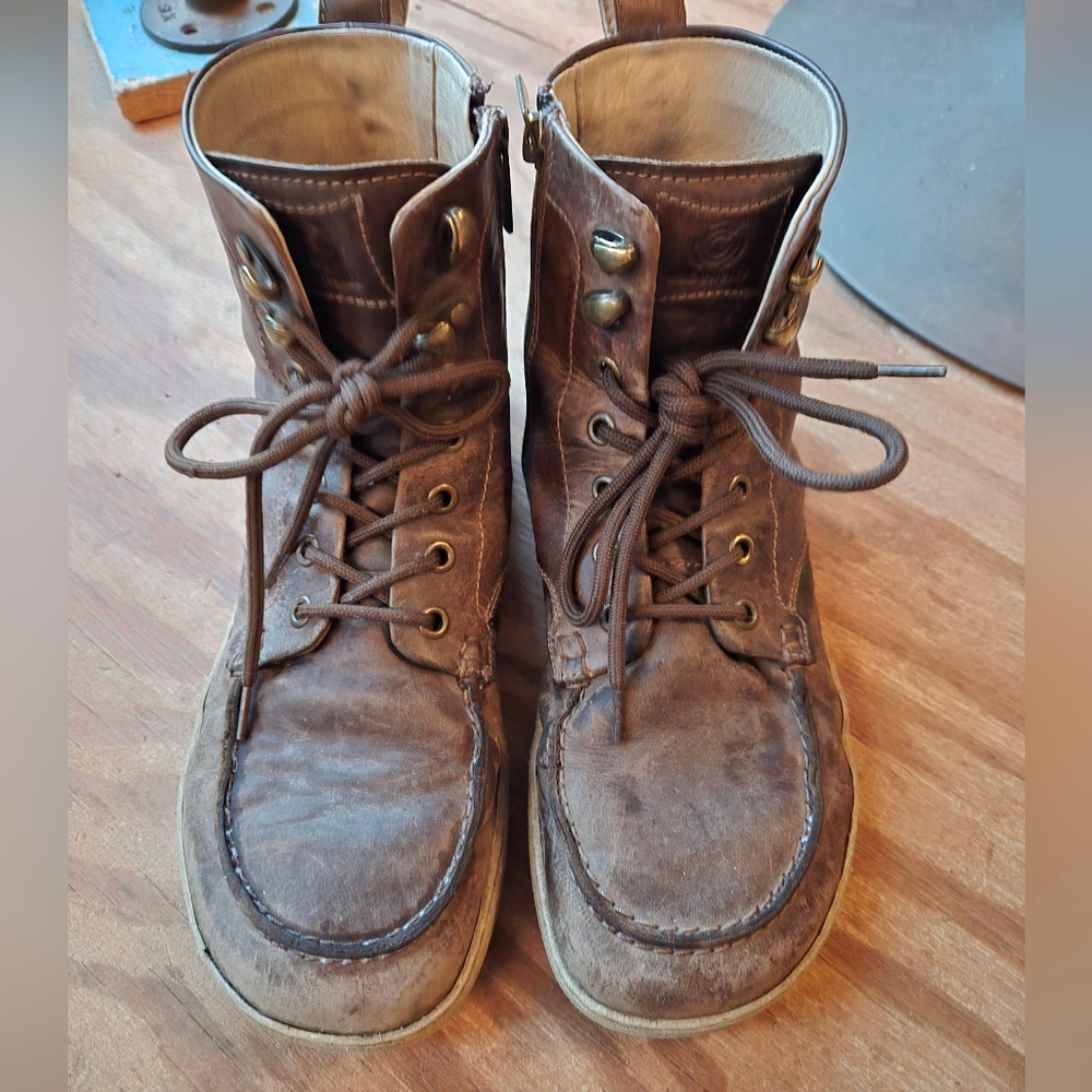 Groundies Barefoot Leather Zip Boots - Picture 3 of 5